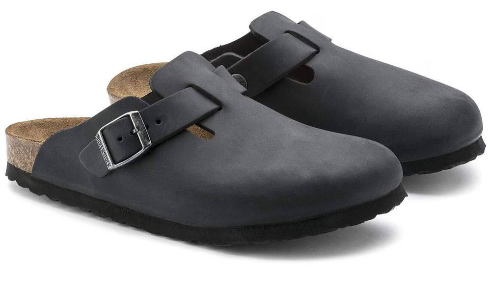 Birkenstock Boston Black Oiled Leather, EU 42 US L 11 / M 9